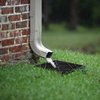 ZNNCO Upgraded Gutter Downspout Extensions Flexible, No Dig Catch Basin Downspout Extension with Leak-Proof Splash Block Kit,Extendable from 1.34’ to 5.1’