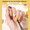 Oneleaf Nail Art Brushes Set-5PCS Nail Tool for Nail Art U V Gel Nail Brushes, Acrylic Nail Brushes, Liner Brushes, Dotting Tools, Dust Brush, Dual End Drawing Pen, Nail Design Kit for Nail Salon Home Use