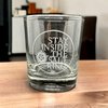 Brindle Southern Farms Supernatural Inspired Gift Set of 2 SPN Etched Rocks Glasses: Stay Inside the Salt Ring and Dean's Baby, Whiskey Glass Supernatural Gift for TV Show Fan
