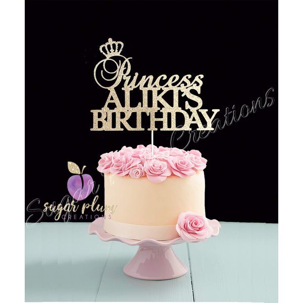 Princess Birthday Cake Topper