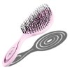 Chiara Ambra Organic Detangling Hair Brush for Women, Men & Children, Unique Spiral Hairbrush, Vented Hair Straightening Brushes for Straight, Curly & Wet Hair - Does not Pull on Hair – Lilac