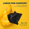Purity Microfiber Lens Cleaning Cloth - Machine Washable, Lint-Free Ultra-Fine Microfiber Cloth- Cleans Eyeglasses, Screens, Lenses, Phones and Other Delicate Surfaces - Made in USA - 6 Pack, Black