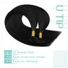 [For Wedding] YoungSee U Tip Hair Extensions Black U Tips Human Hair Extensions Jet Black U Tip Hair Extensions Real Human Hair 22In Keratin Hair Extensions Black Pre Bonded Hair Extension 50s/50g