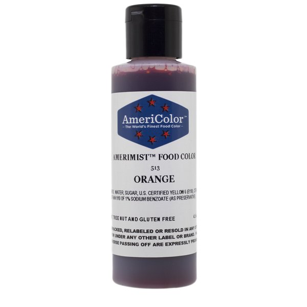 AmeriColor AmeriMist Orange Airbrush Food Color, 4.5 oz