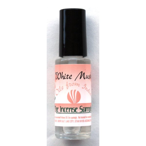 White Musk Oil - Oils from India - 9.5 ml - Each bottle has an applicator wand