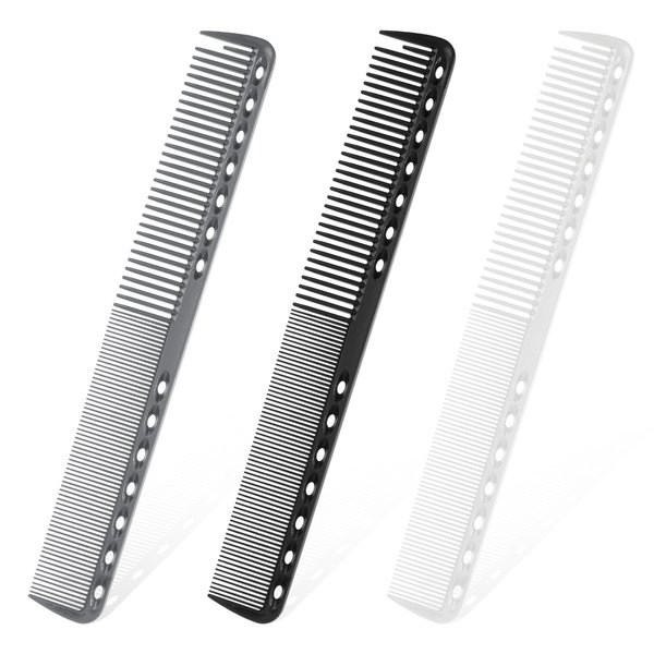 ZEYIYER 3PCS Barber Comb, Hair Cutting Combs Professional Styling Fine All Purpose Combs Anti Static and Heat Resistant Comb for Man and Woman, Hairdressing Comb Pack for Salon and Home