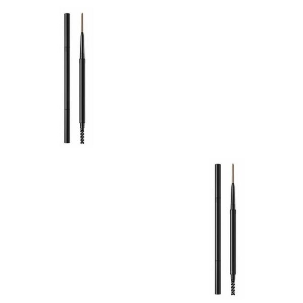 Magik 2-4 Pack Eyebrow Pencil Waterproof Smudge-proof Eyebrow Brush Microblading (Soft Coffee, 2 Pack)