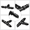 iMopo 70 Pack Drip Irrigation Barbed Tee Fittings,Barbed Connector Fits Universal 1/4" Drip Tubing, Barbed T Connectors Fitting for Drip or Sprinkler System