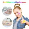 Temporary Glitter Tattoos Kit for Kids, 24 Body Glitter, 2 Glue, 5 Brushes, 187 Stencils, Kids or Adults Halloween Makeup Kit, Gift for Kids Birthday Party Festival