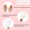 RUBFAC 87pcs White Balloons Different Sizes 18 12 10 5 Inches for Garland Arch, Premium Party Latex Balloons for Birthday Party Wedding Anniversary Baby Shower Party Decoration