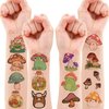 Mushroom Temporary Tattoos Birthday Party Supplies Decorations 96 PCS Tattoos Stickers Super Cute Party Favors Kids Boys Girls Gifts Ideas Classroom School Prizes Themed Baby Shower Christmas