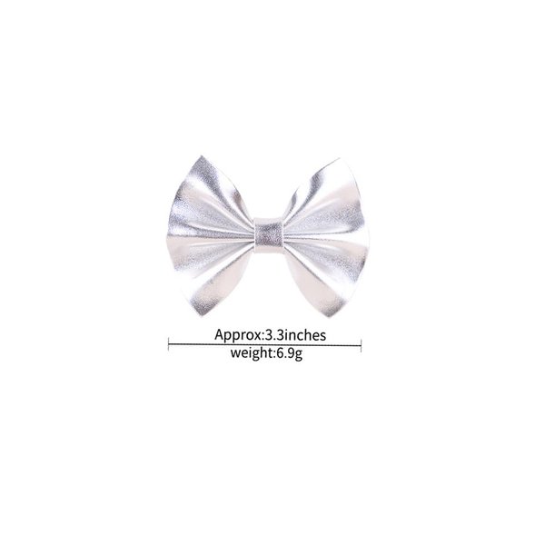 Silve Hair Clips, Bows Hair Barrettes Accessories,Hair Pins for Infant Toddler Baby Girls.(FJ78) (Silve)