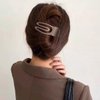 7 PCS Curved Hair Clip Classical Duckbill Hair Barrettes No Slip French Concord Flat Ponytail Hair Clamps Women Oval Hair Claw Strong Hold Side Clamps for Girl Thick Thin Hair Cute Hair Accessories