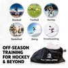 ACE HOCKEY Slide Board Booties for Smooth Gliding (Reusable, Washable) - Compatible with All Fitness/Hockey Slideboards - Slip-Over-Shoe Design - One Size Fits All