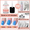 LOUINSTIC Gel Nail Polish Remover - Quick Remove Gel Nail Polish in 3-5 Minutes, Nail Polish Remover with Cuticle Care Oil for Nail Repair removedor de gel