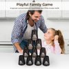 yeesport 12 Pcs Sport Stacking Cups, Speed Training Game for Challenge Competition, Plastic Stacking Cups, Classic Family Game for Kids and Adults, Black