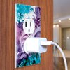 WIRESTER Duplex Outlet Cover Wall Plate/Switch Plate - Purple Mixed Oil Paint