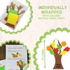 4E's Novelty Thankful Tree Craft Kit 12-Pack, Foam, Self-Adhesive - 11” Tree of Thanks, Thanksgiving Tree Craft, Ideal for Fall Crafts for Kids 4-8, Perfect Gratitude Tree Kit with Leaves to Write On