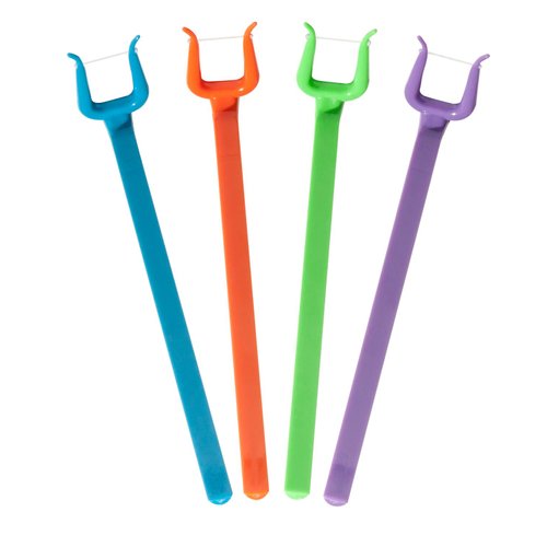 The Harp Orthodontic Reusable Flosser 4 pack Multipack