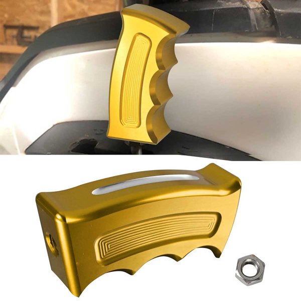 Canitu Gold Pistol Grip Shift knob Shifter Manual & Automatic Transmission Car Grip Handle Gear Shift Lever Knob Shifter Knob Car interrior Accessories for Can-Am Outlander Renegade