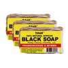 Taha African Black Soap Bar, Organic & 100% Natural, Soothing & Moisturizing, Healthy Cleansing – Great for Blemishes, Acne, Dry Scalp, and More, Natural Scent, 5 Oz (Frankincense & Myrrh, Pack of 3)