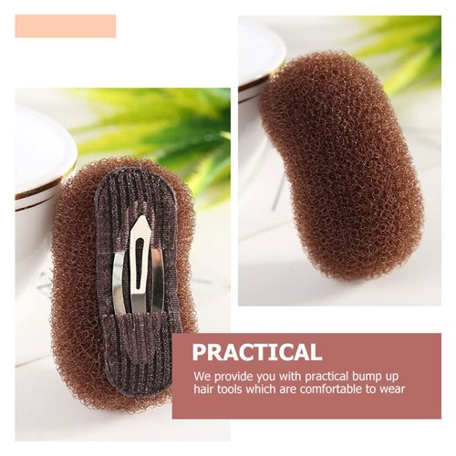 minkissy 12Pcs Hair Base Sponge Volume Inserts Hair Comb Volume Bump It Up Bases Hair Bump Up Clips Hair Sponge for Updo Volume Insert