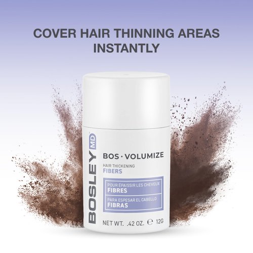 BosleyMD Professional Strength Hair Thickening Fibers, Dark Brown, 0.42 Ounce (Pack of 1)