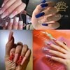 500 Pcs Clear False Nails Half Nail Tips Acrylic Traceless Fake Nail Home DIY Nail Art 10 Sizes