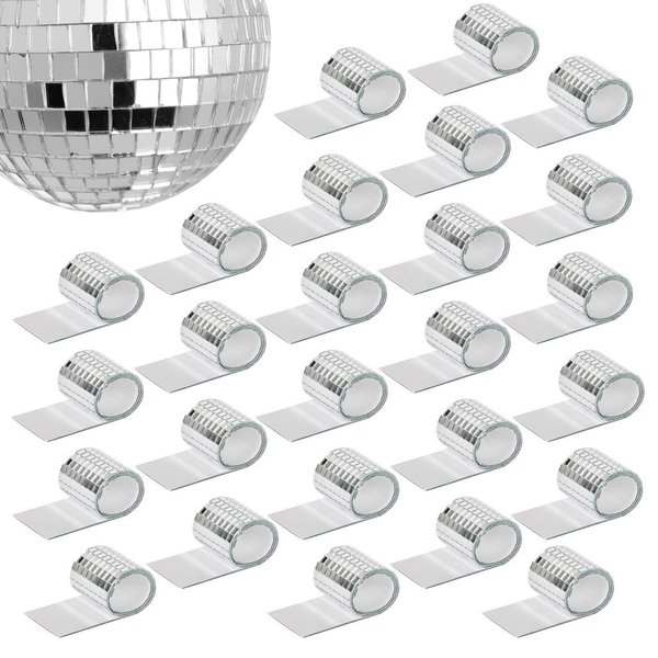 12272 PCS Mirror Mosaic Tiles Small Square Disco Ball Tiles Self Adhesive Mirror Tiles Sticker for DIY Craft Decoration, Disco Ball Mirror Tiles for Party