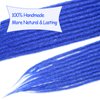 SAVASANA 24 Inch Dreadlock Extensions 20 Strands Boho Style Crochet Hair Dreads Synthetic Single Ended Hippie Loc Hair Extensions Dark Blue Handmade Crochet Braids for Women & Men