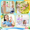 TREACLUB 16 Pack Wind Chime Kits for Kids, Make Your Own Summer Flamingos Wind Chime DIY Coloring Heart Flower Pineapple Wooden Arts and Crafts Birthday Gifts for Girls Boys