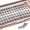 Cat Eye Lash Clusters Kit Natural Eyelash Extension Kit Wispy Lash Clusters Manga Lashes Kit C Curl Cluster Eyelash Extensions Left&Right Eyelash Clusters Kit with Bond and Seal by Winifred