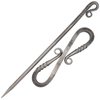 Armory Replicas™ Medieval Iron Barrette Swaying Locks Hair Stick Pin Accessory Gifts for Her, Elegant Barrette Accessory