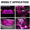 GLOFE T10 194 168 Dash Instrument White LED Light Bulbs Bright Panel Gauge Cluster Dashboard LED Light Bulbs 10Pcs/Set (Purple/pink)