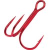 Gamakatsu 47306 Round Bend Treble Hooks (10 Pack), Size 8, Red