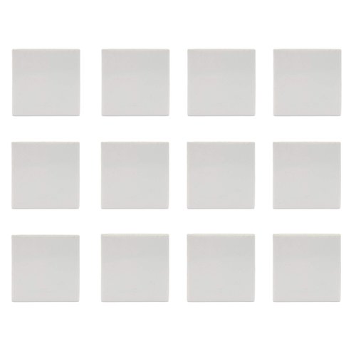 EISCO 12PK Streak Plates - for Testing Rocks & Specimens - Off-White Unglazed Porcelain - Great for Science Classrooms - Class Pack