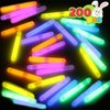 JOYIN 200 Pcs Mini Glow Sticks Bulk with 8 Colors for Party Supplies, Glow-in-The-Dark, Easter Basket Stuffers, Easter, Party Supplies, 4th of July, Independent Day