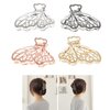 KISSKIKO Butterfly Hair Claw Clips Women 4 Pcs | Gold/Silver Cute Nonslip Small Claw Clip | Suitable for Thick Curly Long Sparse Hair Style | Metal Hair Claw Gift for Girls