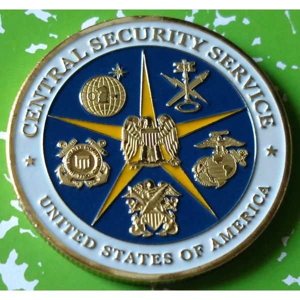 US Central Security Service Military Colorized Challenge Art Coin