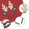 Lusofie Christmas Reindeer Antler Hair Hoop Christmas Elk Headband Headwear Glitter Reindeer Hair Hoop for Xmas Holiday Party Supplies