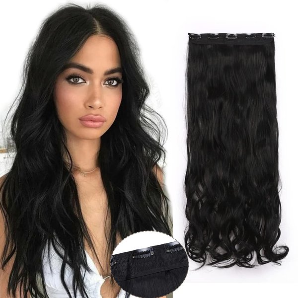 S-noilite® Elegant 29"(73cm) Longest Curly Bleach Blonde 3/4 Full Head One Piece 5 Clips Clip in Hair Extensions