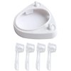 Electric Toothbrush Head Holder/Toothbrush Charger Base Stand for Oral-B and 4pcs Round Toothbrush Head Cover