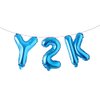 Y2k Party Decorations Early 2000s Pink Party Balloons for Girls, Y2k Themed Party Balloons Set for Teens, Y2k 2000s Birthday Party Decoration, Y2k Pink Party Favor, Party Supplies (Y2K Blue)