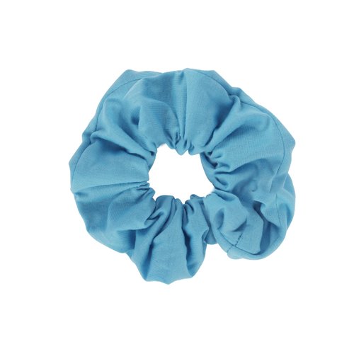 Jumbo Cotton Scrunchie Hair Tie - Light Blue