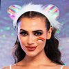 GORTIN Light up Pride Headband Feather Led Rainbow Gay Pride Day Hair Band Glowing LGBTQ Costume Headwear Hair Accessories for Women