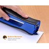 Bostitch Office Dynamo 4 in 1 Standup Stapler, Includes 420 Staples, 20 Sheet Capacity, Integrated Pencil Sharpener, Staple Remover & Staple Storage, Blue