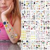 Aivoch 30 Sheets 120+ Styles Children Small Temporary Tattoos for Girls Boys, Mini Cartoon Tattoos for Kids, Cute Animals Stars Tiny Fake Tattoos Stickers Set Birthday Party Supplies Favors