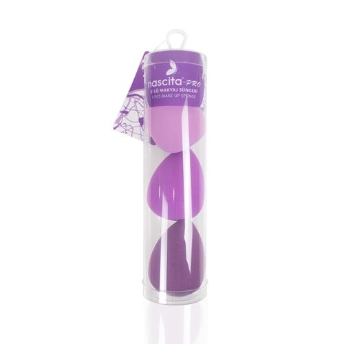 3-Piece Makeup Sponge Set – Latex-Free Beauty Blenders for Foundation & Concealer – Soft, Reusable, Easy to Clean – Teardrop Shape for All Face Areas