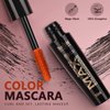 Long Lasting Smudge-Proof Lash Sensational Mascara, FantasyDay 6 Pcs 0.5 Fl Oz Washable Volumizing Lengthening Defining Curling Eyelash Makeup Set - Lift Separates Eye Lashes False Lash Effect Mascara