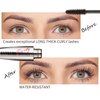 Wismee Mascara Eye Liner Eye Makeup Set Waterproof Liquid Eye Liner Stamp Mascara Black volume and length Eyelash Quick Drying Long Lasting Eye liner Pencil Cosmetic Kit with Sharpener for Women Girls